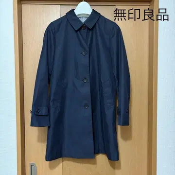 무인양품 스텐카라 코트 네이비 여성용 M