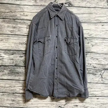 새상품급 MINEDENIM 데님 웨스턴 셔츠 3