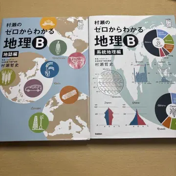 무라세의 제로에서 이해하는 지리 B 지지편, 계통지리편 세트