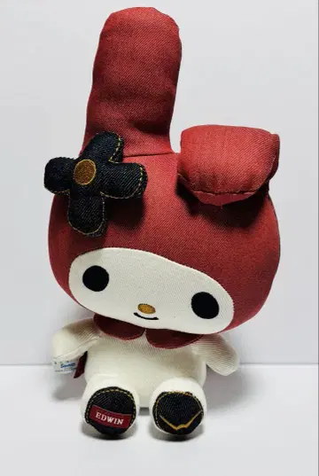 산리오 마이멜로디 봉제 인형 마이멜로디 x EDWIN 콜라보 굿즈