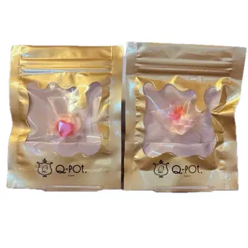 Q-pot. (큐포트) 러브하트 휘핑 크림 참 & 반지 세트