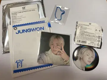 ENHYPEN 요 JUNGWON 슬라이더 케이스 & 캔뱃지 세트