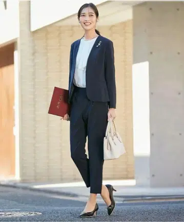 미사용! any SiS 세레모니 더블 크로스 테이퍼드 팬츠 허리밴딩