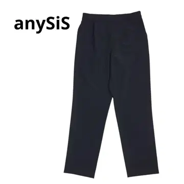 미사용! any SiS 세레모니 더블 크로스 테이퍼드 팬츠 허리밴딩