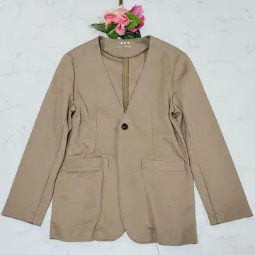 새상품급 쓰리닷츠 Board cotton 노카라 자켓 저지