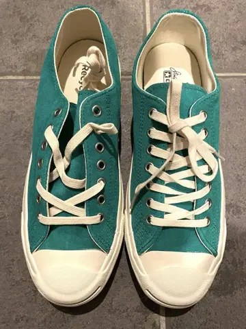 Converse Jack Purcell 스웨이드 터콰이즈 스니커즈