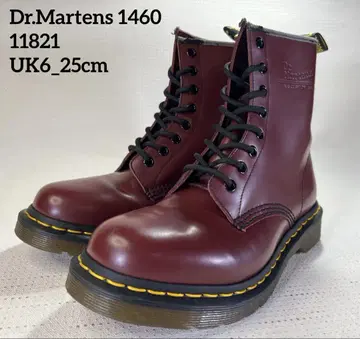 UK6 25cm Dr.Martens 1460 8홀 부츠 체리 레드