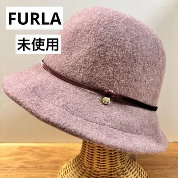 미사용 FURLA 훌라 울 햇 퍼플