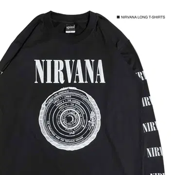 NIRVANA 닐바나 L 사이즈 긴팔 롱T셔츠 밴드T