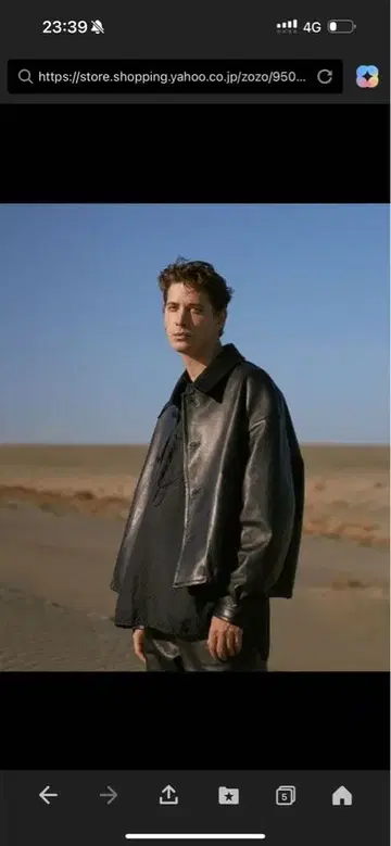 LIDNM 천연 가죽 가죽 자켓 LEATHER SHORT BLOUSON