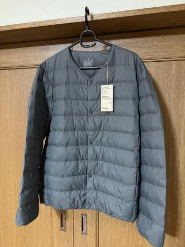 MUJI 무인양품 경량 다운 노칼라 자켓