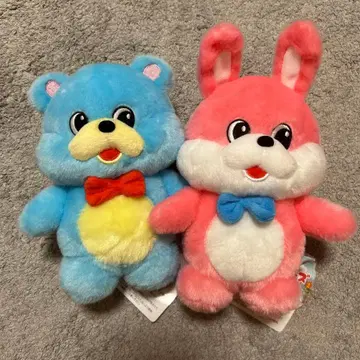 택 포함 미사용 새상품 레트로 메모리즈 2 곰돌이 토끼 2종 세트