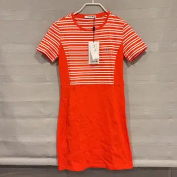 LACOSTE 라코스테 반팔 무릎 기장 원피스 36