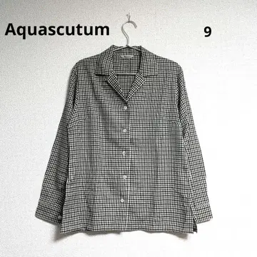 0312 Aquascutum 아쿠아 스큐텀 체크 셔츠 9