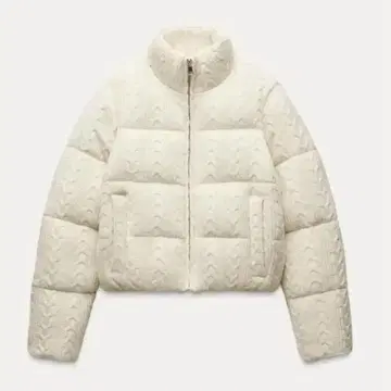 ZARA 니트 다운 자켓