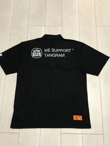 [ 미사용 XL 블랙 ] clubhaus x TANGRAM 피케 셔츠 3