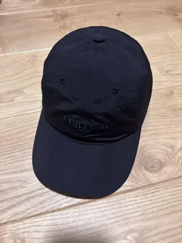 브리핑 나일론 자수 로고 캡 블랙