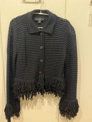ZARA 프린지 니트 가디건