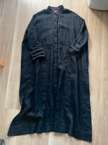 아틀리에 마니스 ATELIER MANIS 블랙 린넨 원피스