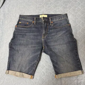 데님 숏팬츠 다크 블루