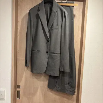 UNIQLO 감동 수트 울 라이크 그레이 자켓 XL 팬츠 85 73