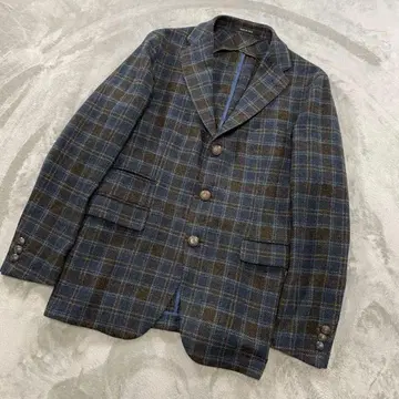 딸리아또레 체크 무늬 테일러드 자켓 1SMC23F 48