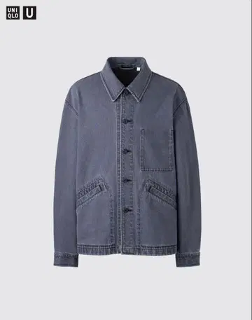 유니클로 U 오버 사이즈 컬러 데님 자켓 S 그레이 UNIQLO U