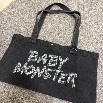 BABY MONSTER 토트백 다크 그레이