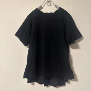 스즈키 타카유키 콤비네이션 반팔 T셔츠 블랙