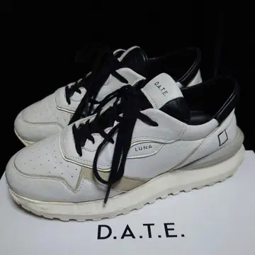 D.A.T.E. LUNA 화이트 블랙 스니커즈 23.5cm