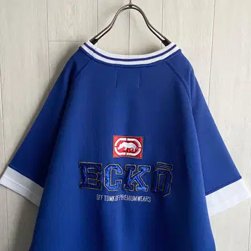 Echo 에코 자수 빅 로고 반팔 오버 사이즈 T셔츠 게임 셔츠