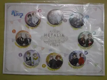 헤타리아 캐릭터 CD 특전 캔뱃지 8종 세트 추축 연합 북유럽