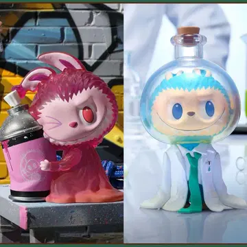 pop mart x how2work monster labubu 라부부
