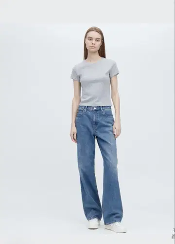 [ 미사용 ] UNIQLO 배기진 (긴 길이)
