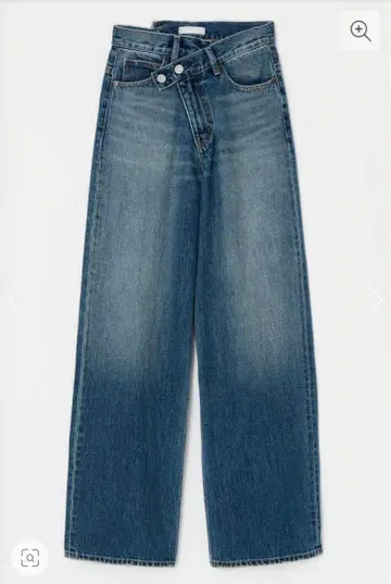 moussy CROSS WAIST WIDE 스트레이트 D/BLU 0