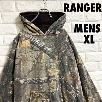 RANGER 풀오버 후드티 리얼 트리 카모플라쥬 남성용 XL 사이즈