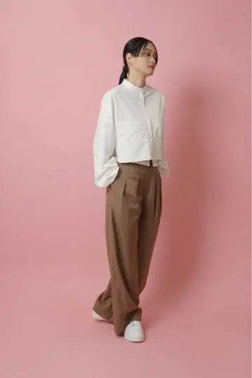 CYAN TOKYO 백 레이어 숏 셔츠