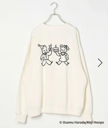 OSAMU GOODS x LEPSIM 맨투맨 아이보리