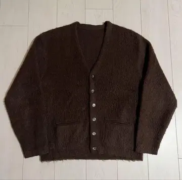 50s 60s 모헤어 모헤어 가디건 브라운 브라운 vintage