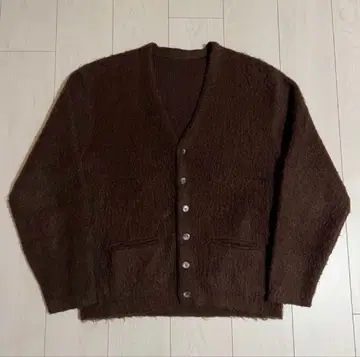 50s 60s 모헤어 모헤어 가디건 브라운 브라운 vintage