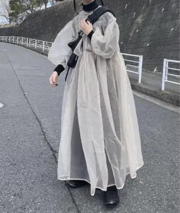 perna / 페르나 오간자 레이어드 원피스 베이지