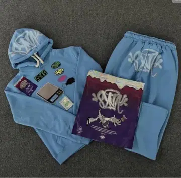 Syna world 시나월드 후드티 스카이블루 size S