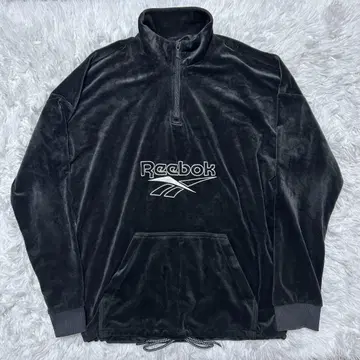 Reebok 벨로아 하프 지퍼 자켓