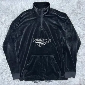 Reebok 벨로아 하프 지퍼 자켓