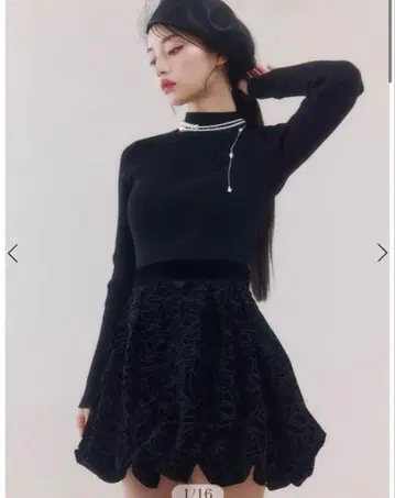 eimyistoire 벨로아 컷워크 스커트 미니 스커트