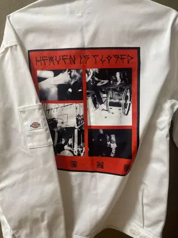[ 레어 ] GEZAN 13월 Dickies 자켓 화이트 M 사이즈