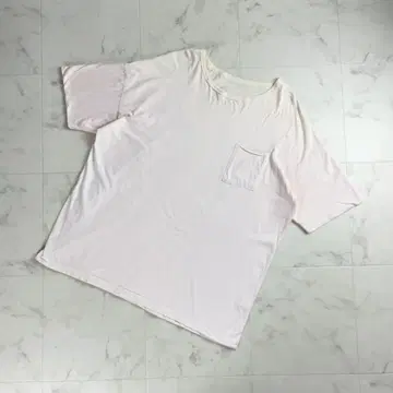 산디니스타 크루넥 포켓 티셔츠 라이트 핑크 L*SC1101