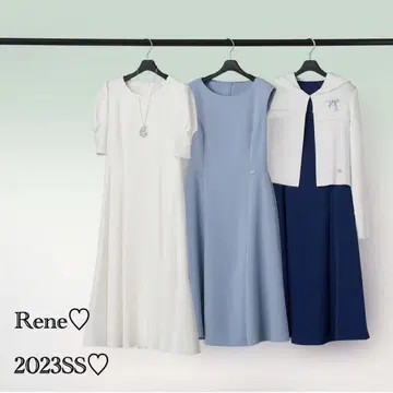 르네 2023년 SS 퍼프 슬리브 원피스
