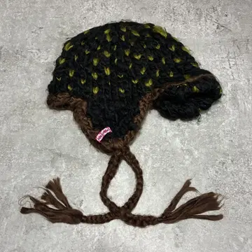 [ kissmark ] 트위스트 니트 모자 스노우보드 스키 방한 캐주얼