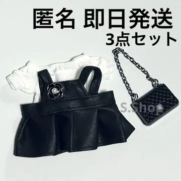 F1 [새상품] 블랙 LABUBU 가죽 원피스 백 3세트